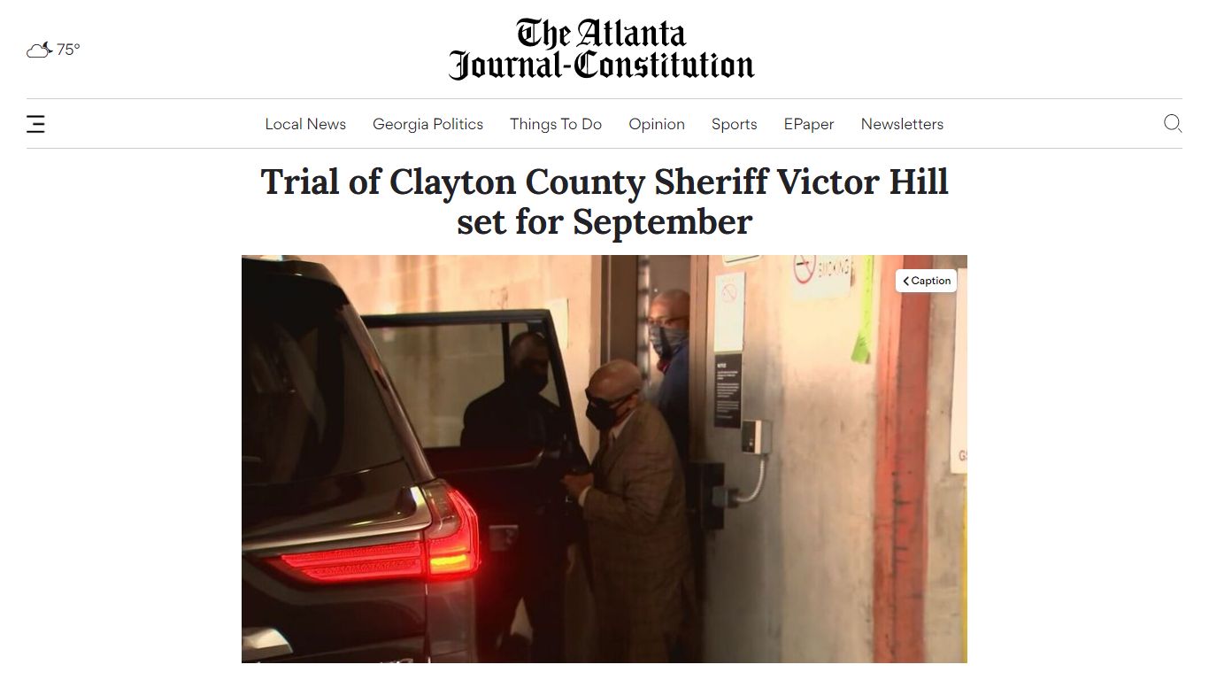 Trial of Clayton County Sheriff Victor Hill set for September - ajc